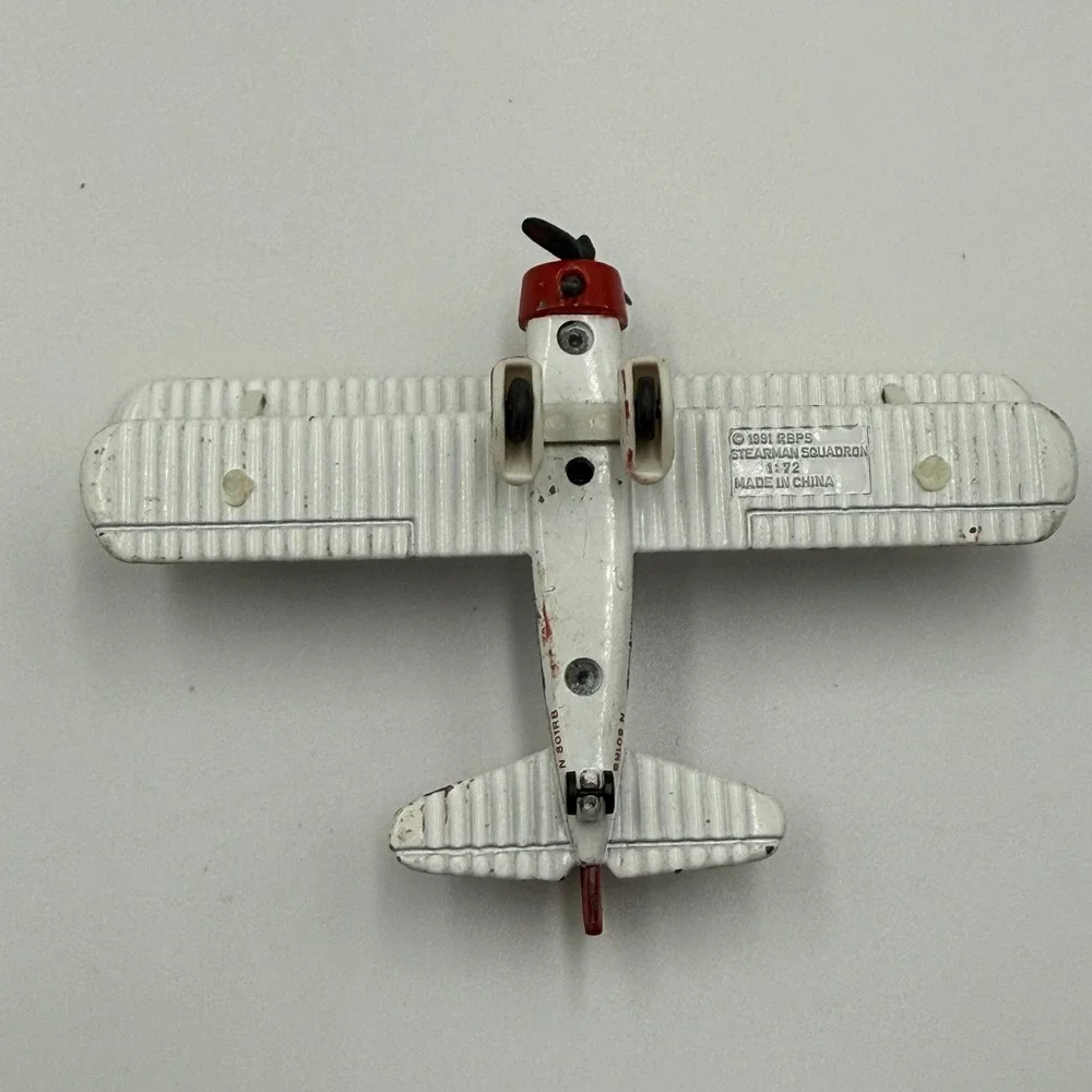 Vintage 1991 Red Baron Pizza Stearman‎ Squadron 1:72 Diecast Bi-Plane Set 4-Pack